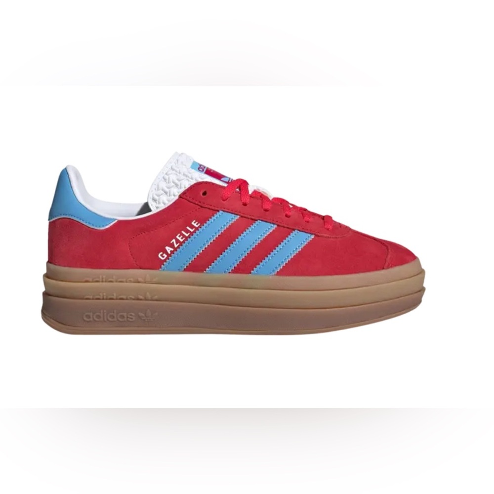 Adidas Gazelle Red and Blue Sneakers